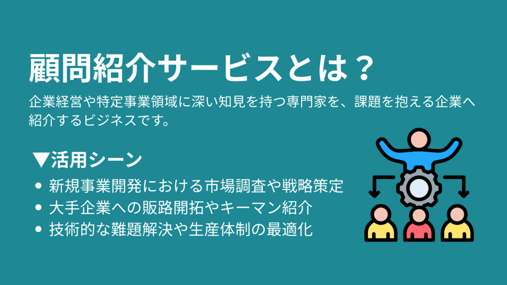 顧問紹介とは？